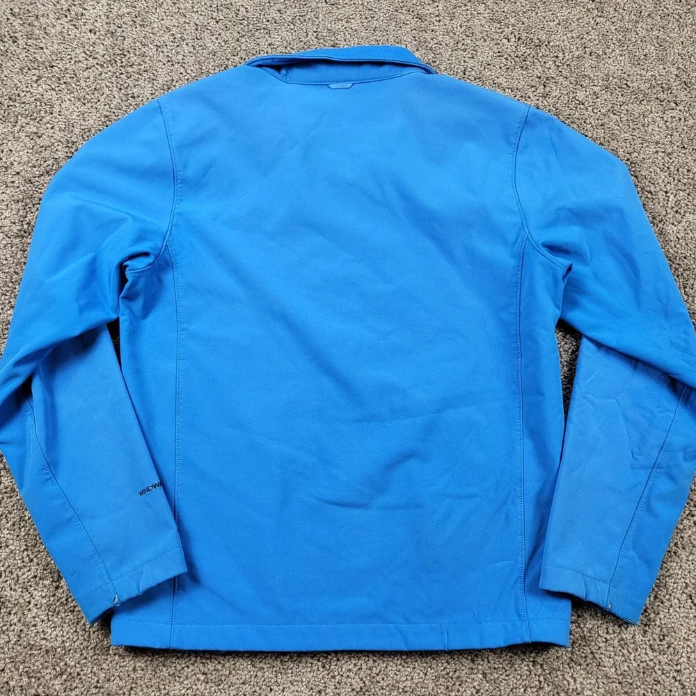The North Face WindWall Softshell‎ Jacket Mens Small Blue Full Zip Outdoor Coat